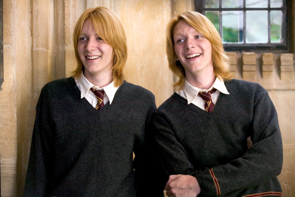 Harry Potter Weasley Twins Fred and George James and Oliver Phelps