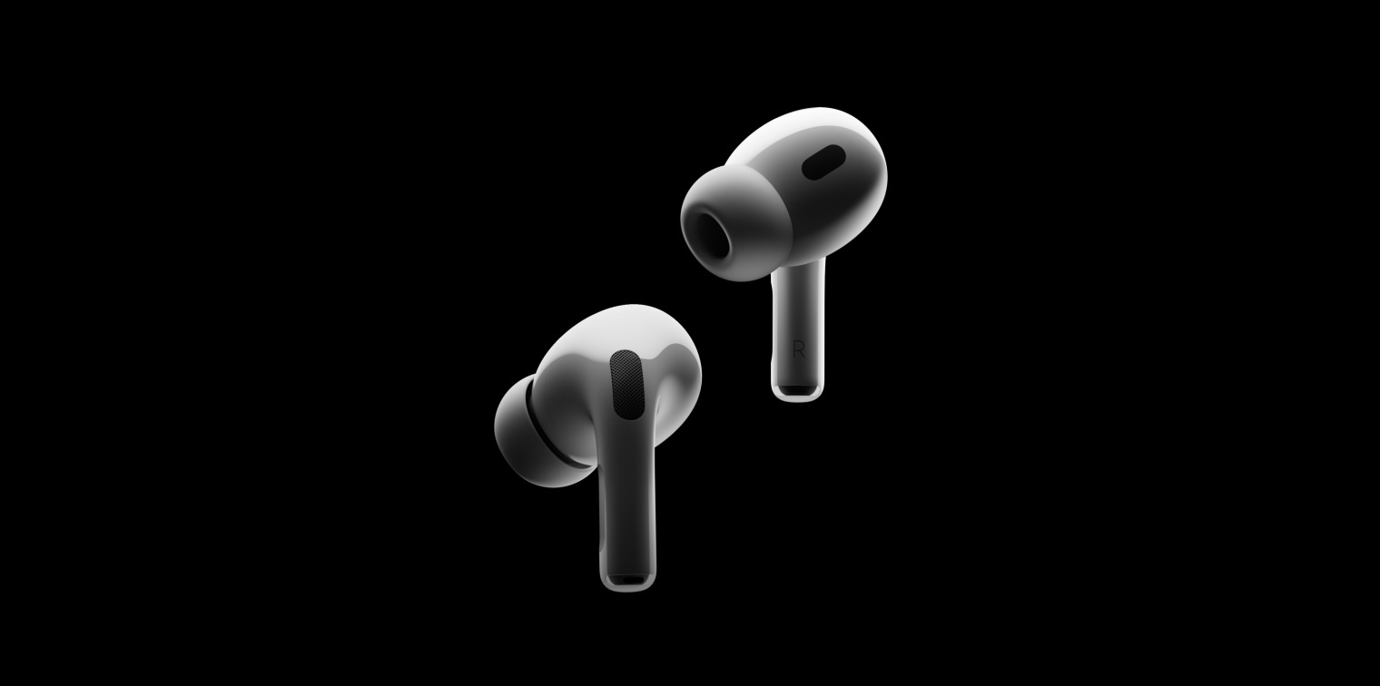 AirPods Pro 2 的 360 度近距离特写