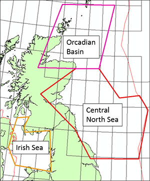 Overview of the three study areas. 