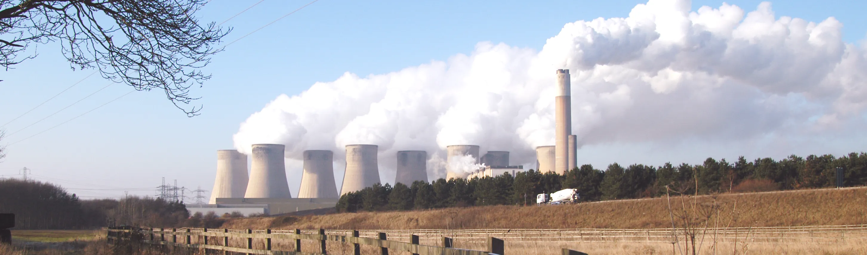 Power station making clouds