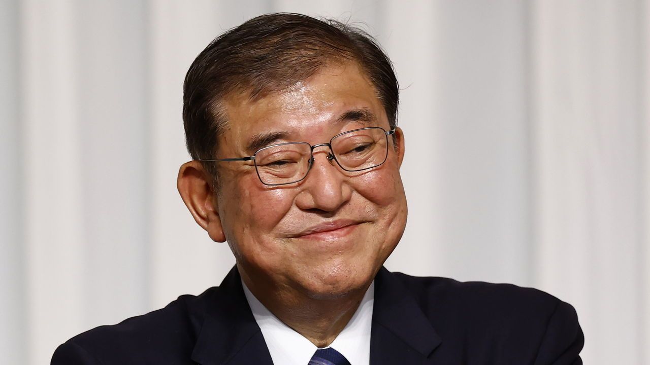 Shigeru Ishiba holds a press conference  in Tokyo, Japan on September 27th 2024