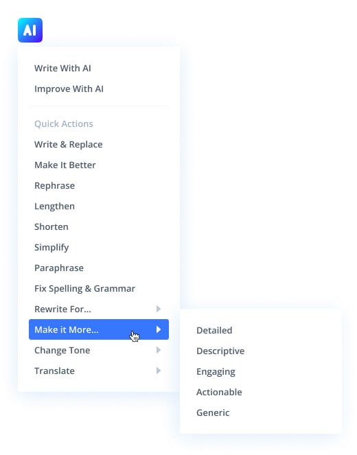 Divi AI Text Improvement