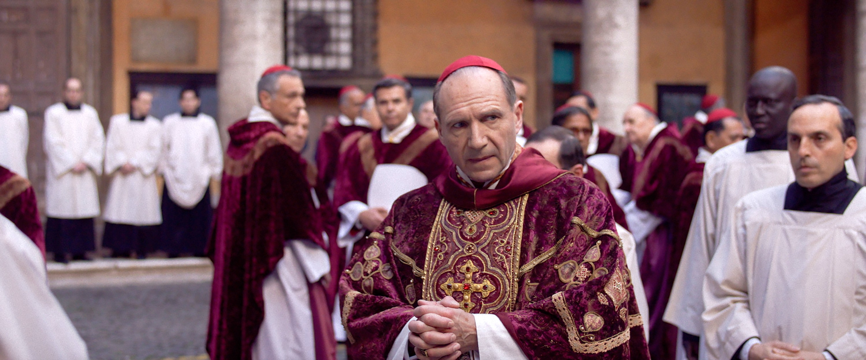 CONCLAVE, Ralph Fiennes, 2024. © Focus Features / courtesy Everett Collection