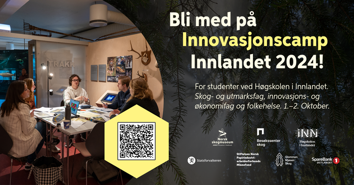 plakat med info om innovasjonscamp 2023