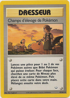 Champs d'élevage de Pokémon (Neo Revelation 62)