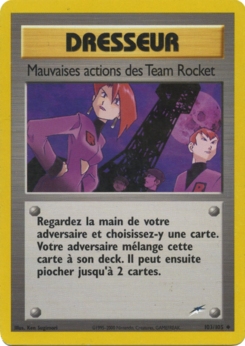 Mauvaises actions des Team Rocket (Neo Destiny 103)