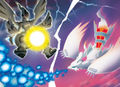 Event-Artwork zu Reshiram und Zekrom zur Verteilung in Europa.