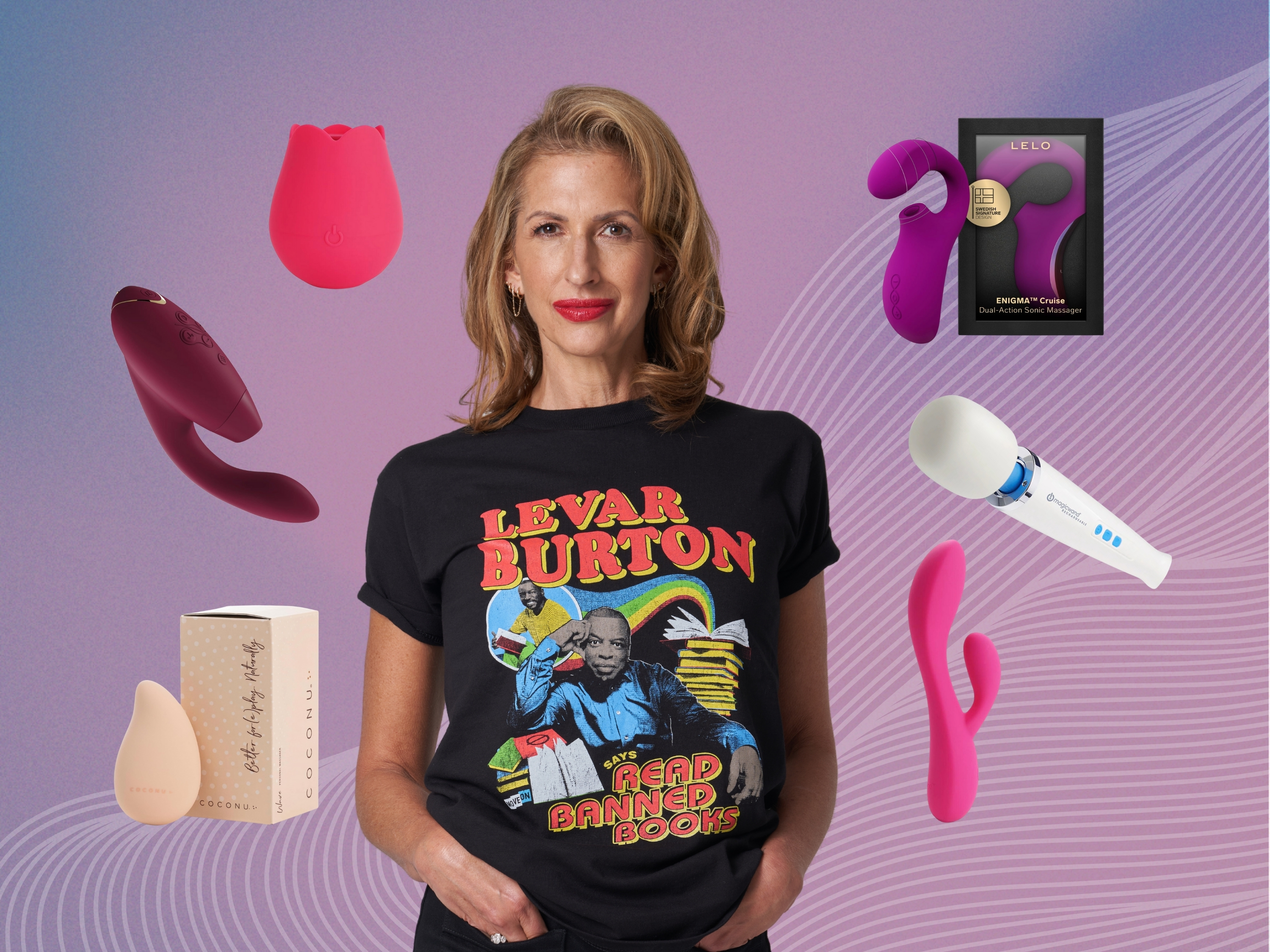 Actress and activist Alysia Reiner tries out a number of different vibrators for this month's Sex on Fire column/