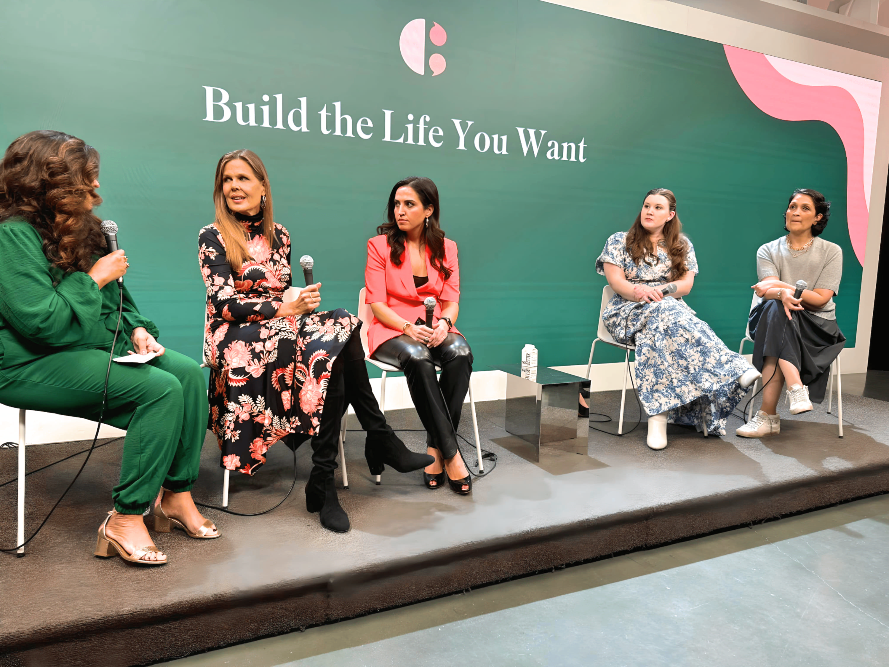 Nitika Chopra, Mary Alice Stephenson, Amina AlTai, Kristine Eckart and Dr. Avanti Kumar Singh (L-R) speak at Chronicon about building the life you want with chronic illness.