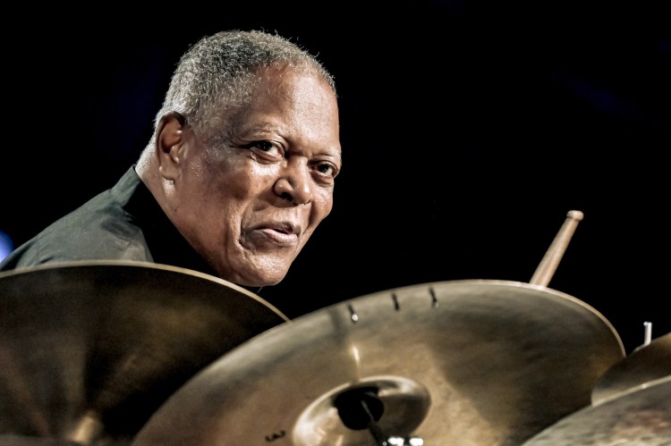 Billy Hart playing drums.