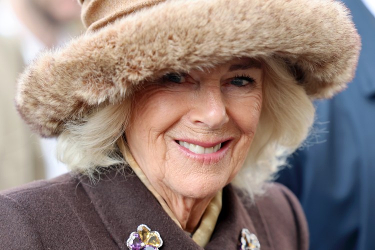 Queen Camilla at the Cheltenham Festival.