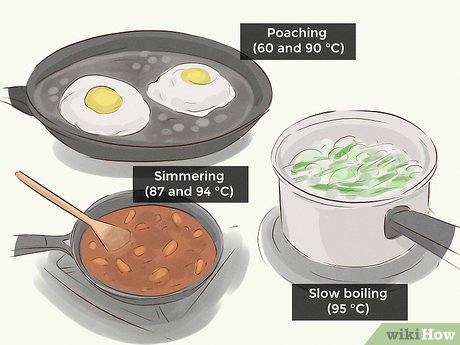 Step 1 Cook foods in water at or near the boiling point.