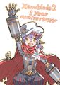 Illustration of Poppi α by Masatsugu Saito from his Twitter for the 1 year anniversary of Xenoblade Chronicles 2