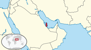 Катар на карте
